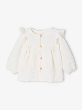 -Blouse bébé gaze de coton à volants