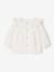 Blouse bébé gaze de coton à volants écru+vert amande+vieux rose - vertbaudet enfant 