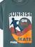 T-shirt garçon motifs graphiques manches courtes blanc+bleu nuit+vert d'eau - vertbaudet enfant 