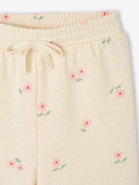 Pantalon large motifs fleurs bébé vanille - vertbaudet enfant 
