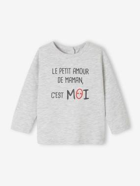 Bébé-T-shirt bébé à message manches longues