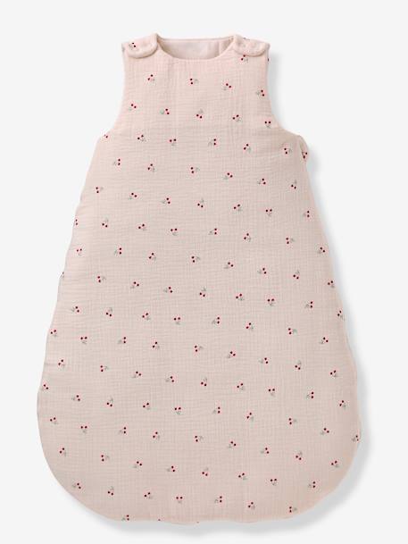 Sleeveless CHERRY sleepbag printed beige - vertbaudet enfant 