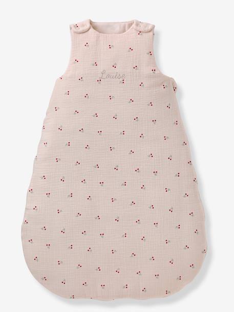 Sleeveless CHERRY sleepbag printed beige - vertbaudet enfant 
