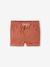 Short bébé garçon en toile taille élastiquée cappuccino+terracotta - vertbaudet enfant 