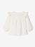 Blouse bébé gaze de coton à volants écru+vert amande+vieux rose - vertbaudet enfant 
