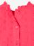 Blouse bébé broderie anglaise à volants blanc+bleu ciel+rose bonbon - vertbaudet enfant 
