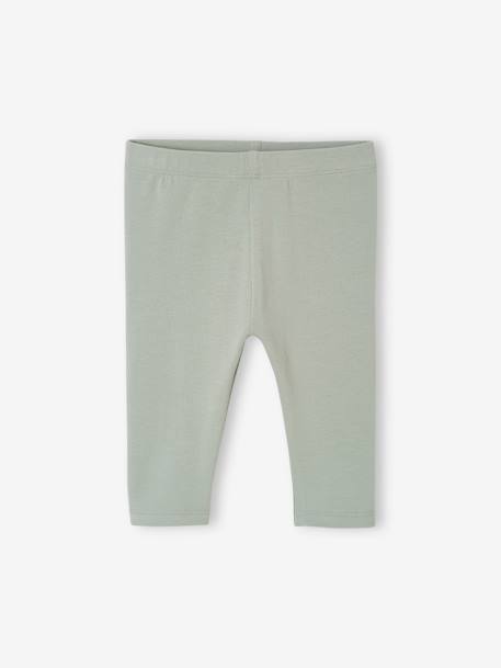 Pack of 2 Basics baby leggings rose+sage green - vertbaudet enfant 