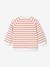 Sweat bébé en molleton rayé bleu+rayé vert+tomette - vertbaudet enfant 