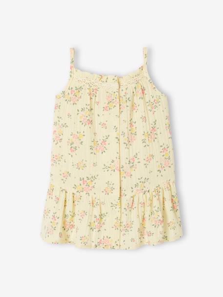 Floral dress and bloomers set for newborn pale yellow - vertbaudet enfant 