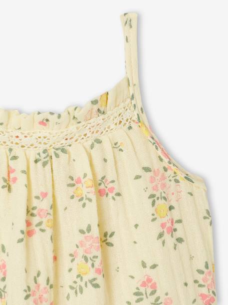 Floral dress and bloomers set for newborn pale yellow - vertbaudet enfant 