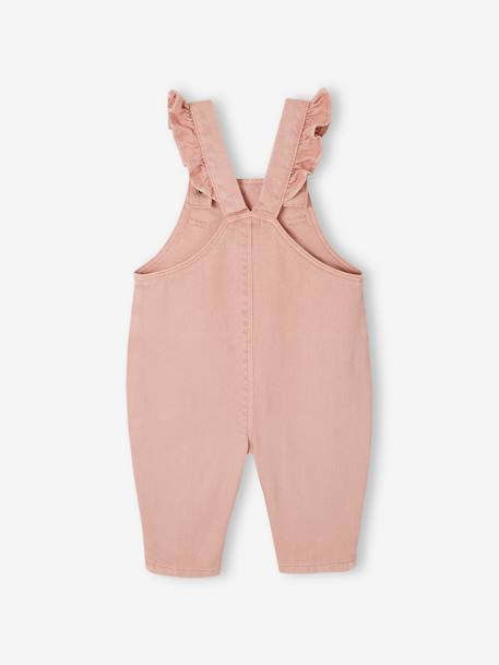 Salopette bébé bretelles à volants lilas+rose poudré - vertbaudet enfant 