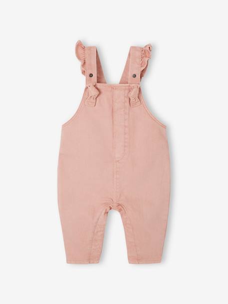 Salopette bébé bretelles à volants lilas+rose poudré - vertbaudet enfant 