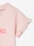 T-shirt bébé à message en coton bio rose pâle - vertbaudet enfant 