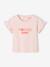 T-shirt bébé à message en coton bio rose pâle - vertbaudet enfant 