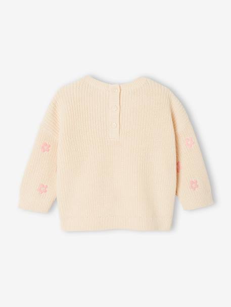 Embroidered baby top old rose+vanilla - vertbaudet enfant 