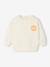Sweat bébé col rond écru+vert sauge - vertbaudet enfant 