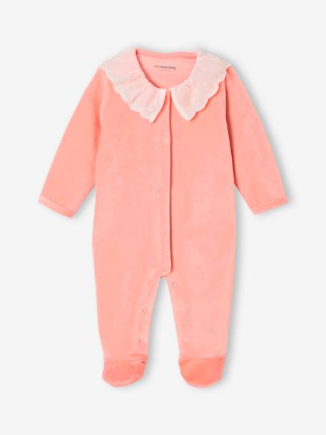 Lot de 2 dors-bien en velours pêche - vertbaudet enfant 