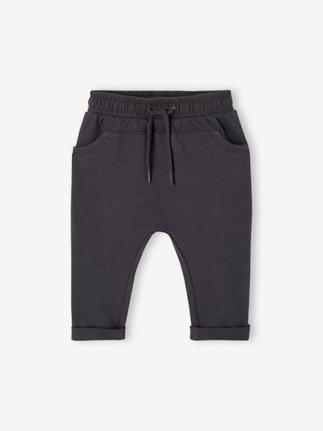 Lot de 2 pantalons bébé en molleton cappuccino+taupe - vertbaudet enfant 