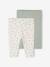 Pack of 2 Basics baby leggings rose+sage green - vertbaudet enfant 