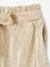 Short lamé effet plissé cérémonie fille or - vertbaudet enfant 