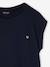 Tee-shirt fille uni fantaisie manches courtes personnalisable écru+marine+rose bonbon+vert d'eau - vertbaudet enfant 