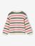 Striped Cardigan in Shimmery Rib Knit for Girls sage green - vertbaudet enfant 