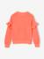 Ruffled Jumper in Fancy Knit for Girls coral+vanilla - vertbaudet enfant 
