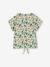 T-shirt fille imprimé noeud fantaisie manches courtes blanc+blanc imprimé+lavande+rose - vertbaudet enfant 