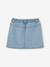 Jupe en jean fille bleu clair+bleu moyen+denim brut - vertbaudet enfant 