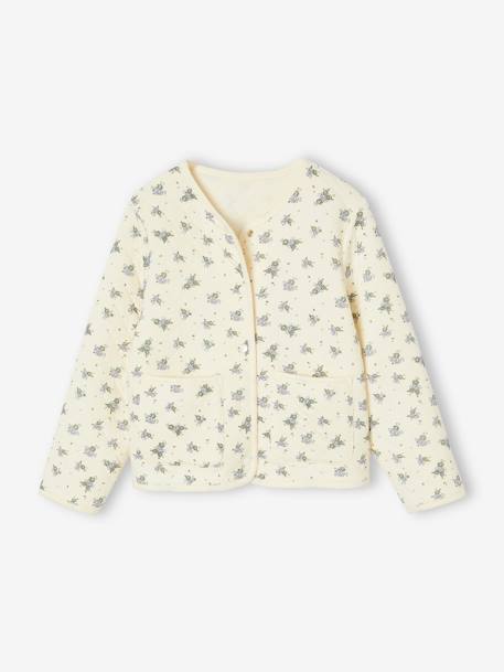 Printed Quilted Jacket & Dress Set for Girls rose+violet - vertbaudet enfant 