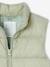 Sleeveless lightweight padded jacket for girls rose+sage green - vertbaudet enfant 