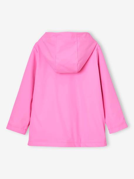 Hooded raincoat for girls rose - vertbaudet enfant 
