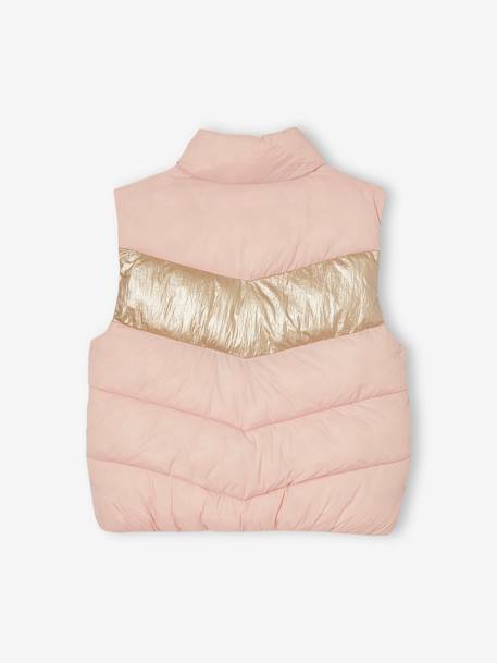 Colour block sleeveless padded jacket for girls rosy - vertbaudet enfant 