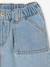 Jupe en jean fille bleu clair+bleu moyen+denim brut - vertbaudet enfant 