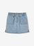 Jupe en jean fille bleu clair+bleu moyen+denim brut - vertbaudet enfant 