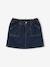 Jupe en jean fille bleu clair+bleu moyen+denim brut - vertbaudet enfant 