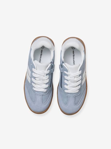 Trainers with Laces & Zip for Kids raspberry pink+sky blue - vertbaudet enfant 