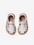 Sandales scratchées cuir bébé bout fermé blanc+lot rose - vertbaudet enfant 