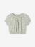 Printed baby blouse grey green+vanilla - vertbaudet enfant 