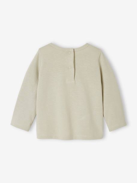 T-shirt bébé parrain. / marraine pressionné dos vert de gris - vertbaudet enfant 