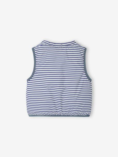 Reversible Windcheater with Zip for Babies grey blue - vertbaudet enfant 