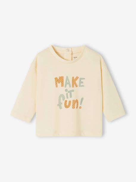 Pack of 3 T-Shirts for Babies, Basics caramel - vertbaudet enfant 