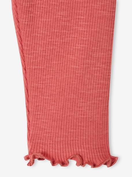 Ensemble bébé fille sweat à volant + legging écru+rose - vertbaudet enfant 