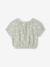 Printed baby blouse grey green+vanilla - vertbaudet enfant 