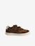 Leather Hook-&-Loop Trainers for Children, Designed for Autonomy brown - vertbaudet enfant 