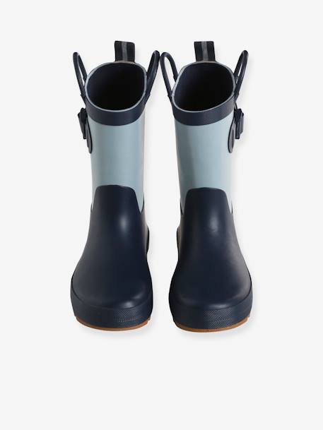Wellies for Children, Designed for Autonomy printed green+set blue - vertbaudet enfant 