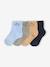 Pack of 4 Pairs of 'Little' Socks for Babies coral+navy blue+pale blue+pale pink - vertbaudet enfant 