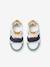 Hook&Loop Leather Trainers for Babies ecru+set white - vertbaudet enfant 