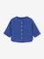 Chemise bébé col mao en gaze de coton personnalisable bleu électrique+écru+vert foncé - vertbaudet enfant 