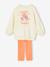 Floral print sweat dress and leggings set for girls ecru - vertbaudet enfant 